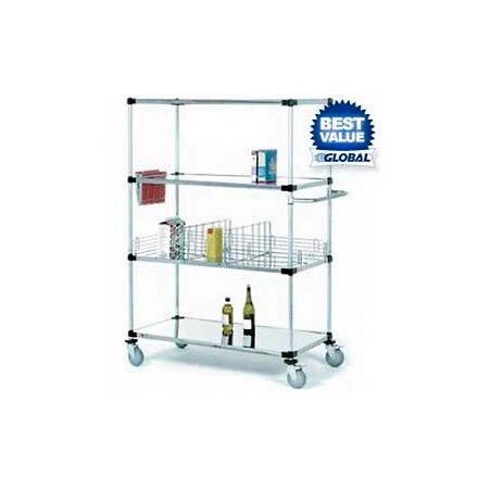 Nexel General Purpose Truck, Steel, 36 in L, 24 in W, 69 in H 585111